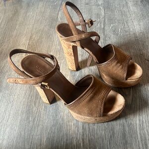 Authentic Gucci cork heels
